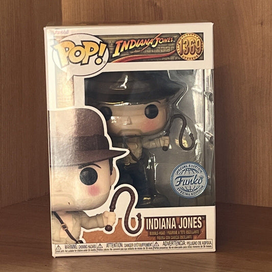 FUNKO POP INDIANA JONES 1369 Whip ( SPECIAL EDITION ) in stock now ltd Ed Indy - SOScollectible