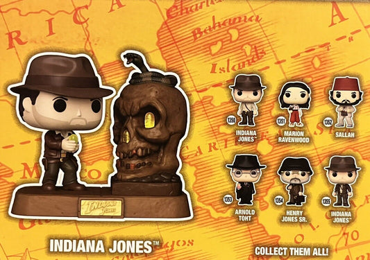 Funko Pop! Indiana Jones Temple Of Doom Set Light Up Indy And 6 Set Disney New - SOScollectible