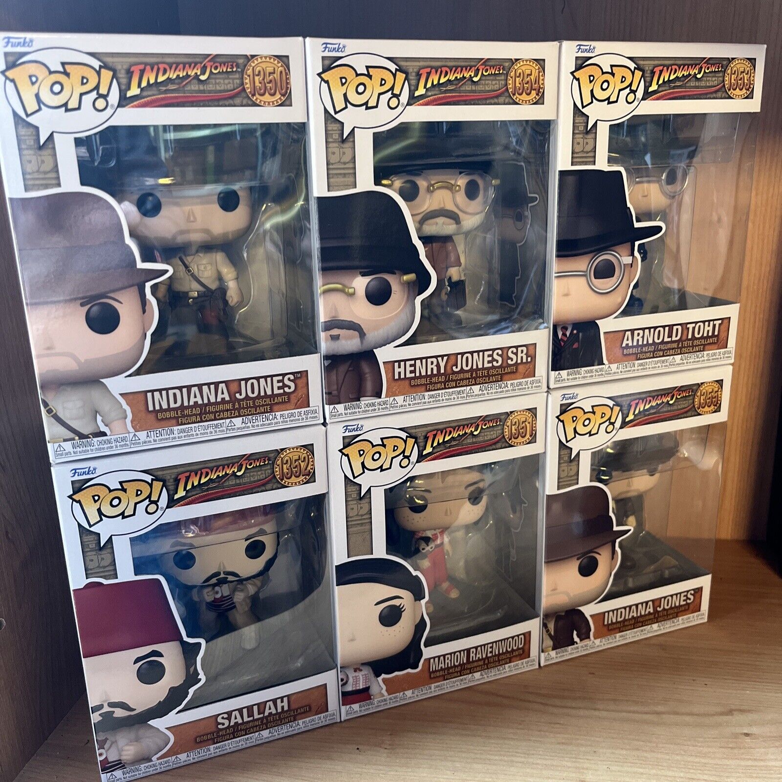 Funko Pop! Indiana Jones Temple Of Doom Set Light Up Indy And 6 Set Disney New - SOScollectible