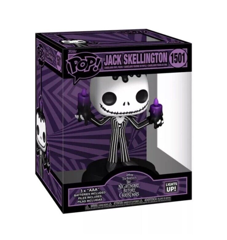 FUNKO POP JACK SKELLINGTON LIGHT UP THE NIGHTMARE BEFORE CHRISTMAS Horror - SOScollectible