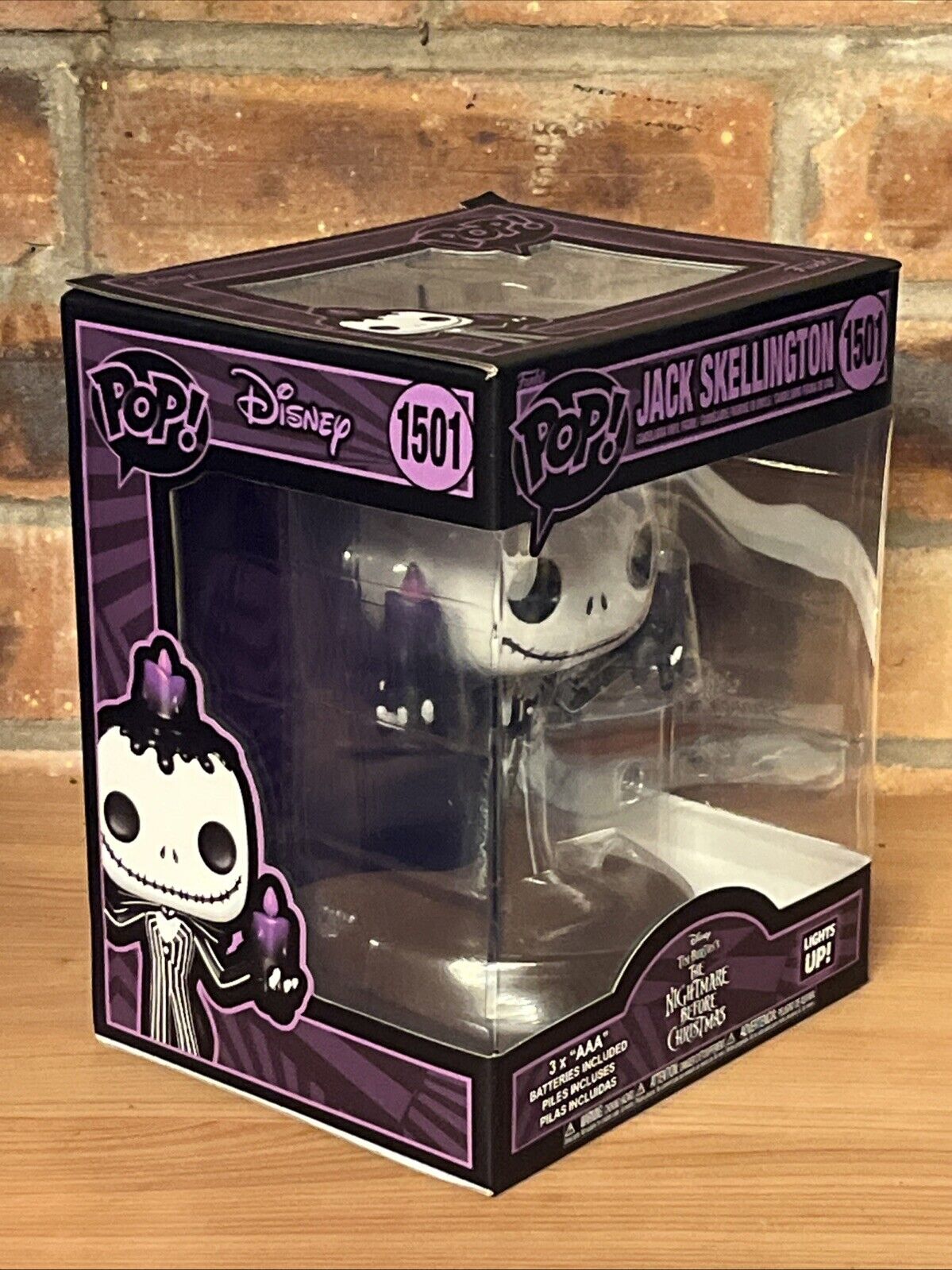 FUNKO POP JACK SKELLINGTON LIGHT UP THE NIGHTMARE BEFORE CHRISTMAS Horror - SOScollectible