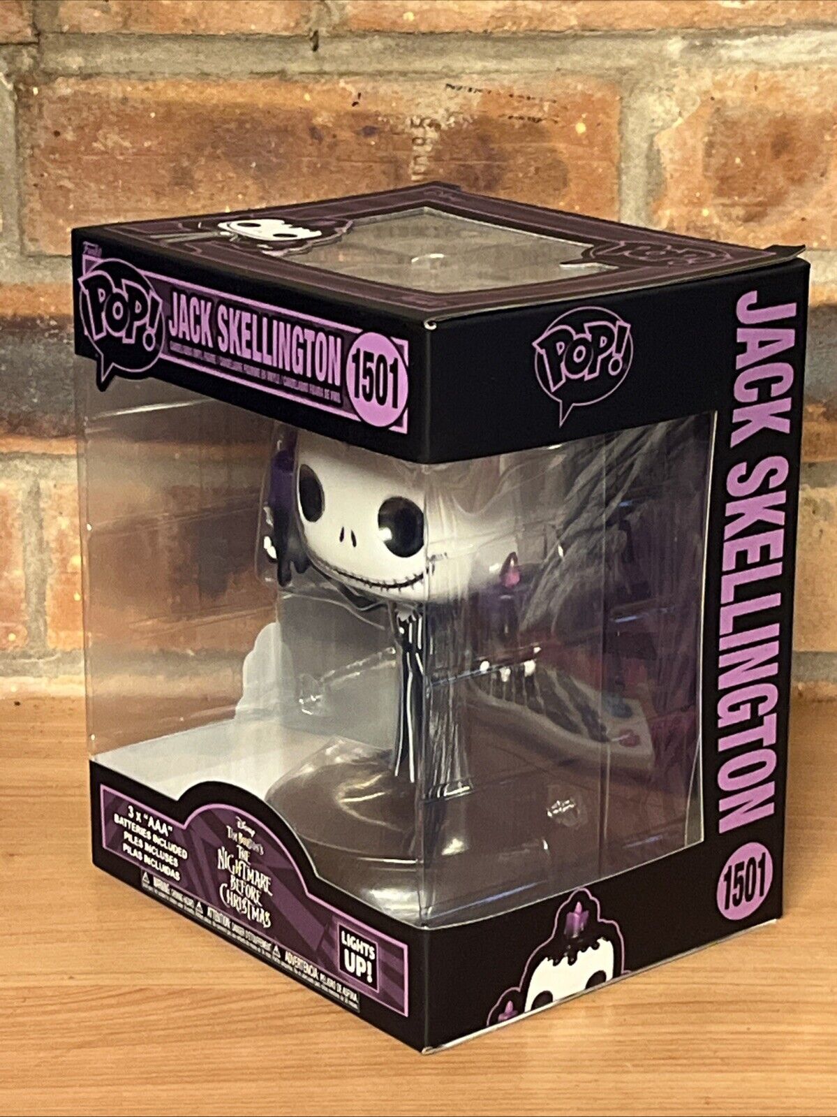 FUNKO POP JACK SKELLINGTON LIGHT UP THE NIGHTMARE BEFORE CHRISTMAS Horror - SOScollectible