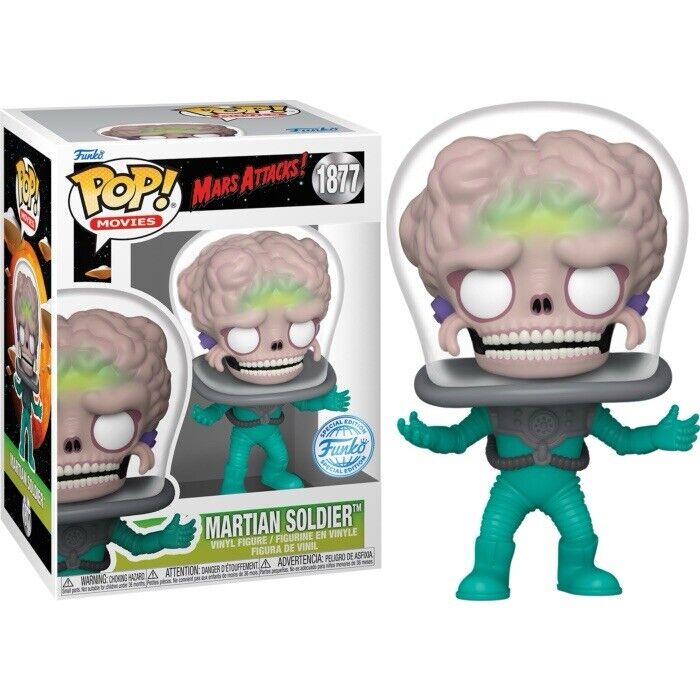 Funko Pop! Mars Attacks - Martian Soldier Exc Pop Chance Chase In Stk End Jan - SOScollectible