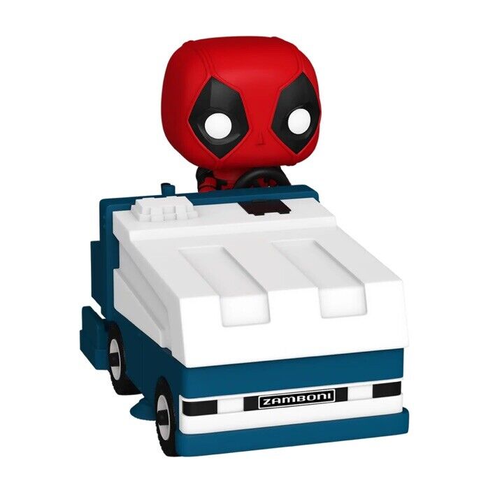 Funko POP! Marvel: Deadpool on Zamboni 8500LE 2024 NYYC Exclusive Shared Sticker - SOScollectible