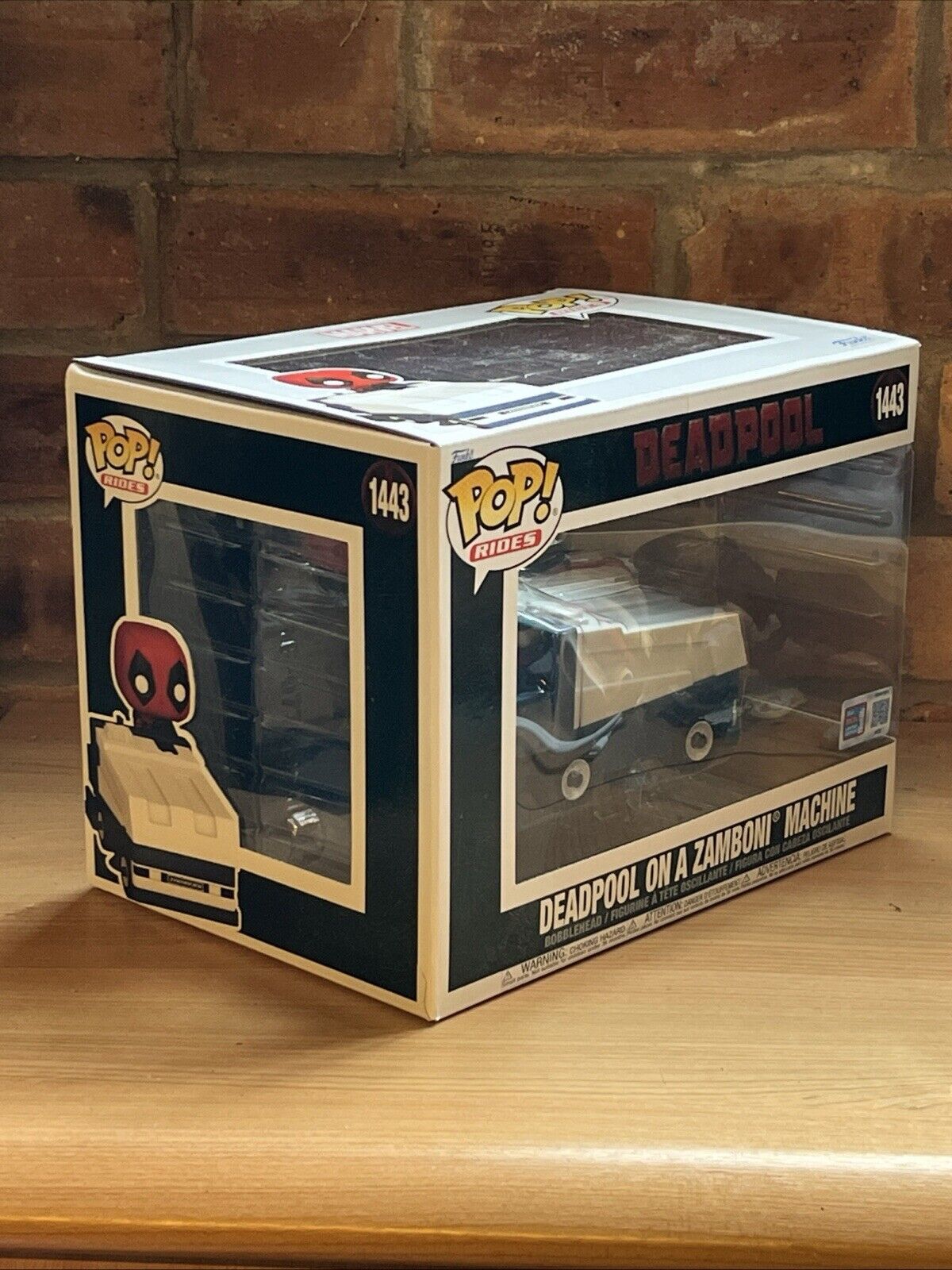 Funko POP! Marvel: Deadpool on Zamboni 8500LE 2024 NYYC Exclusive Shared Sticker - SOScollectible