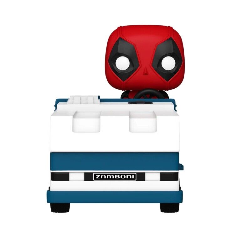 Funko POP! Marvel: Deadpool on Zamboni 8500LE 2024 NYYC Exclusive Shared Sticker - SOScollectible