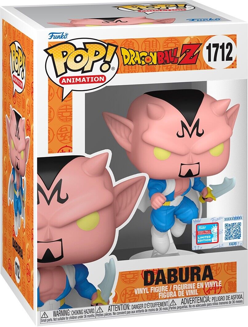 FUNKO POP NYCC 2024 Dragon Ball Z Dabura #1712 NYCC 2024 Con sticker In Stk Now - SOScollectible