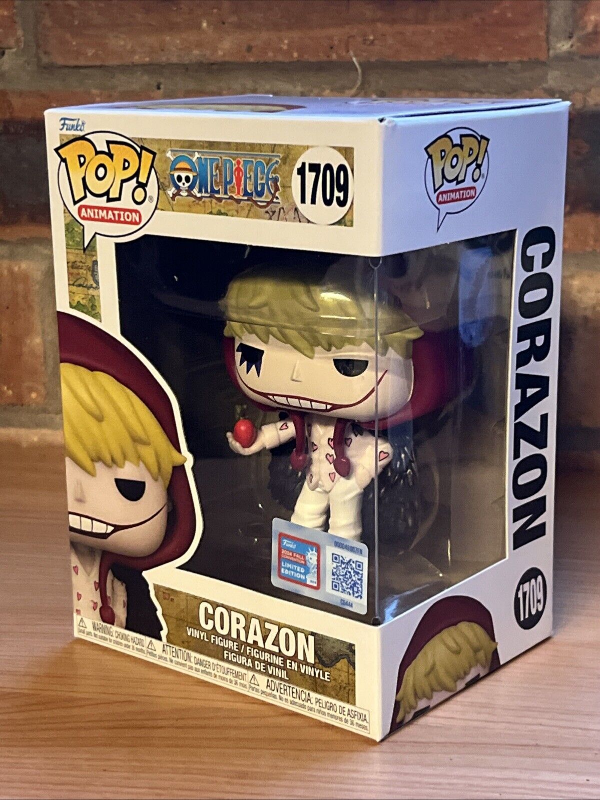 Funko Pop ONE PIECE CORAZON NYCC 2024 CONVENTION sticker In Stk NOW Gift Ltd Ed - SOScollectible