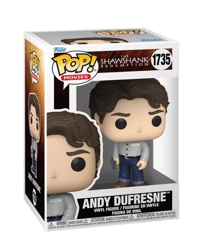 Funko Pop Red Andy Dufraine Cult Movies The Shawshank Redemption Set In Stk NOW - SOScollectible