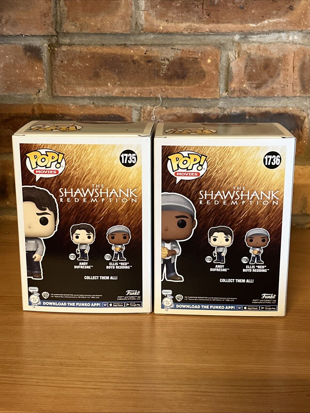 Funko Pop Red Andy Dufraine Cult Movies The Shawshank Redemption Set In Stk NOW - SOScollectible