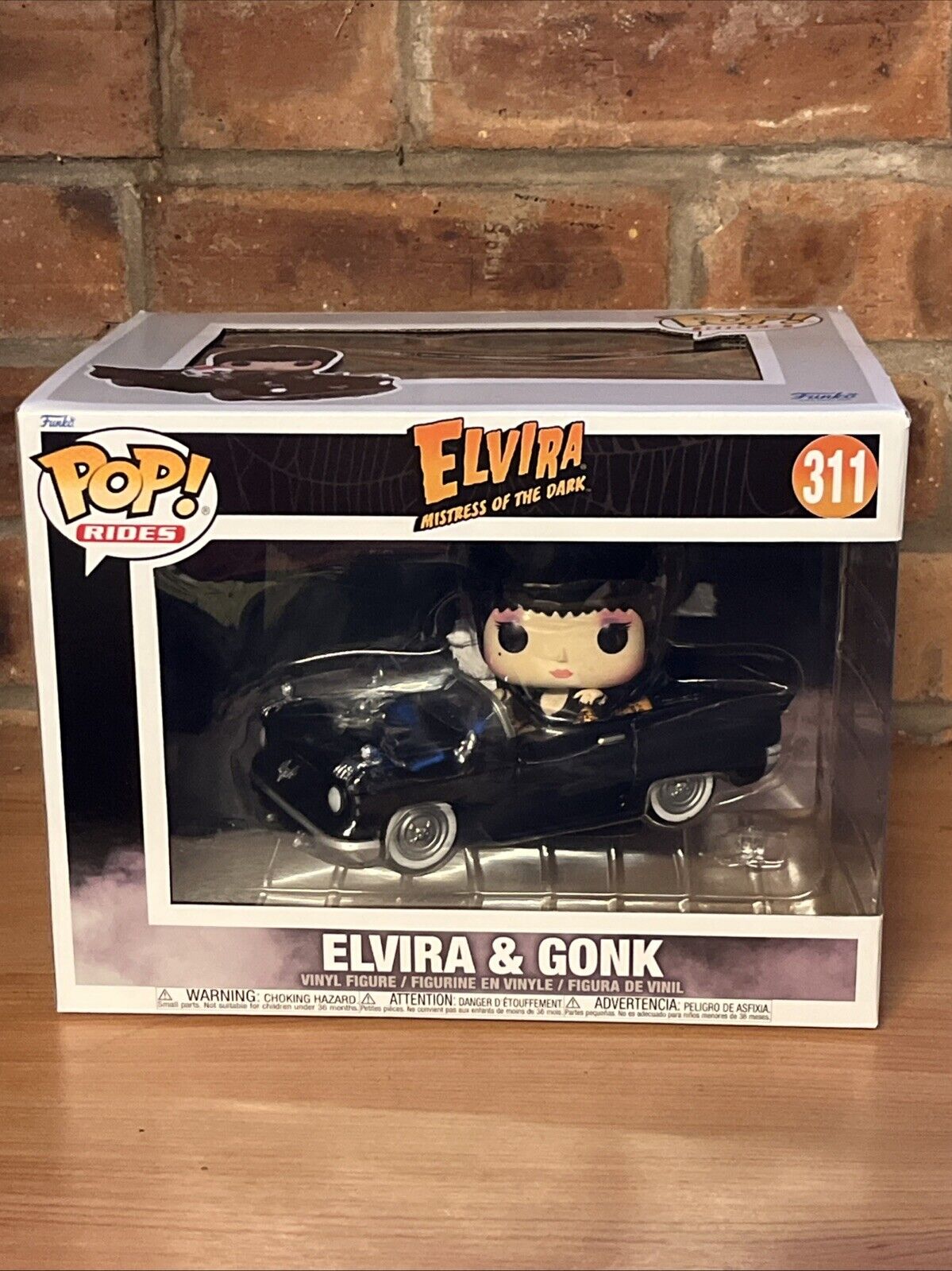 Funko Pop Rides Elvira Mistress of the Dark & Gonk Black Car 311 in stock - SOScollectible