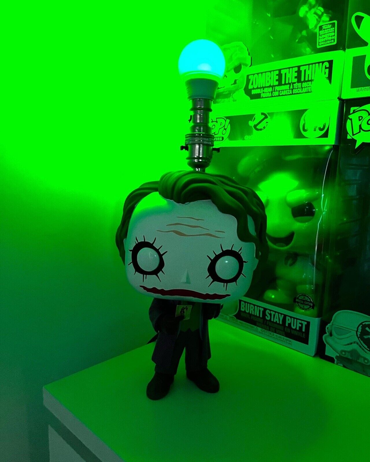 FUNKO POP! THE JOKER 10" Colour Lamp DARK KNIGHT TRILOGY #334 (Jumbo Pop!) Xmas - SOScollectible