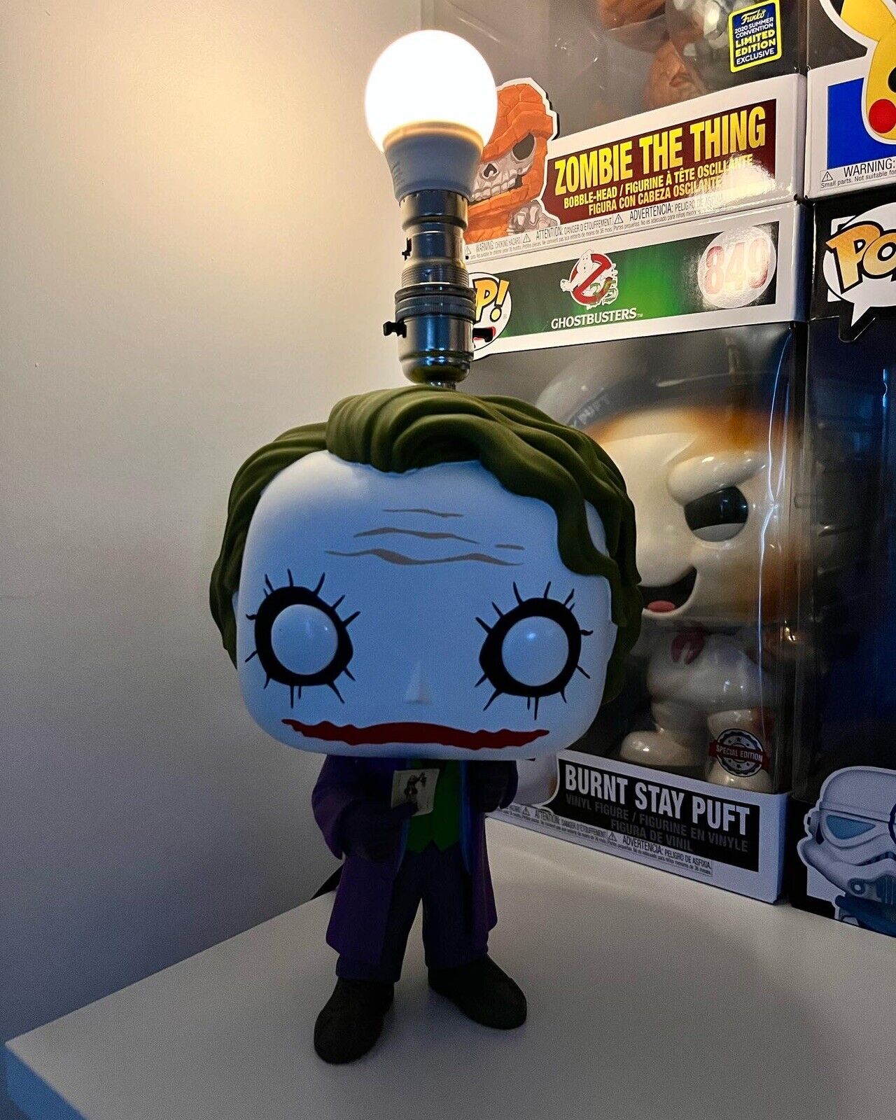 FUNKO POP! THE JOKER 10" Colour Lamp DARK KNIGHT TRILOGY #334 (Jumbo Pop!) Xmas - SOScollectible