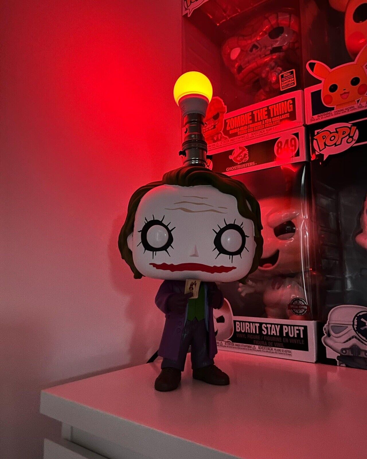 FUNKO POP! THE JOKER 10" Colour Lamp DARK KNIGHT TRILOGY #334 (Jumbo Pop!) Xmas - SOScollectible