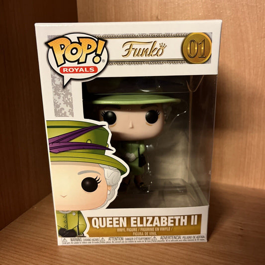 Funko Pop! Vinyl - Royals - Queen Elizabeth II #01 genuine from funko mint box - SOScollectible