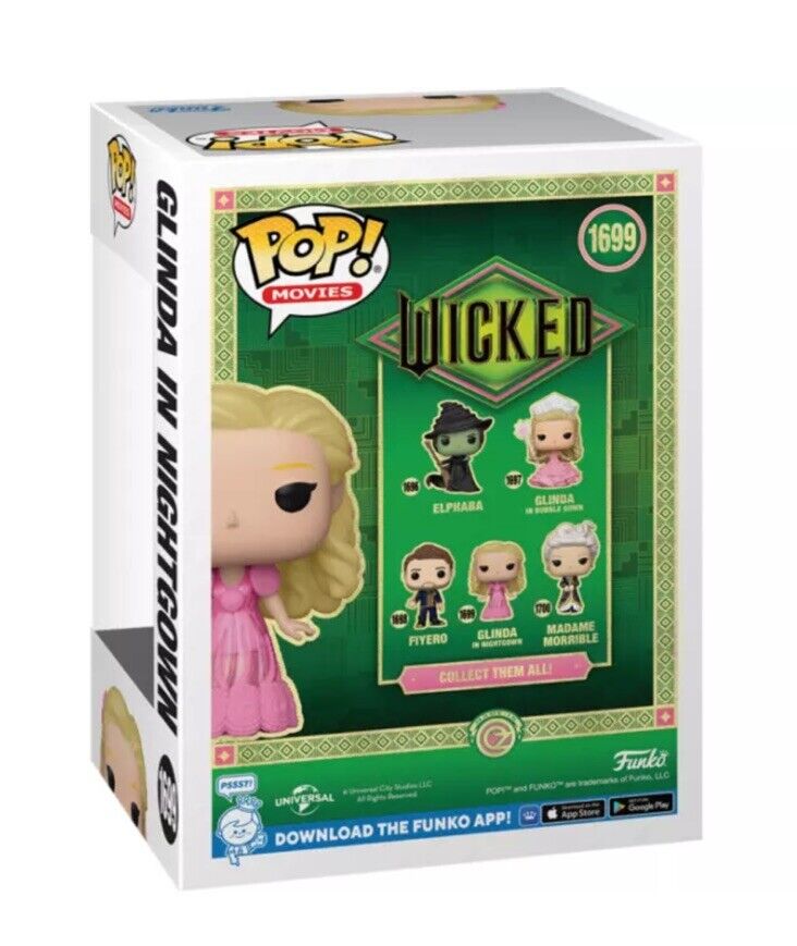 Funko POP! Wicked Part 1 Glinda in Nightgown Diamond Figure #1699 Gift In Stock - SOScollectible