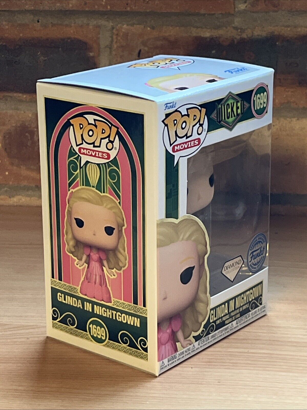 Funko POP! Wicked Part 1 Glinda in Nightgown Diamond Figure #1699 Gift In Stock - SOScollectible