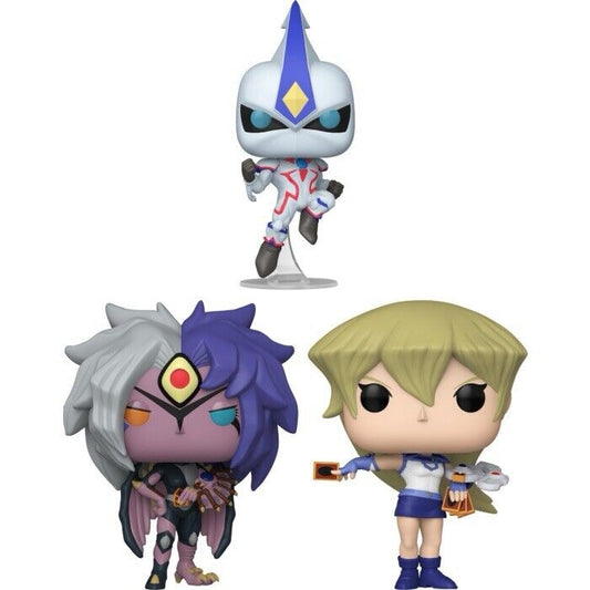 Funko Pop! Yu - Gi - Oh Set Of 3 Neos Yubel Rhodes Elemental Cult In Stk End Jan - SOScollectible