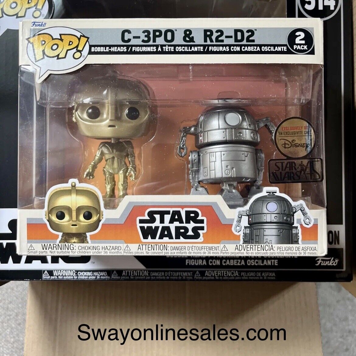 Funko R2 C - 3po Star Wars Celebration 2022 Concept 2 Pack Rare Xmas Gift Rare - SOScollectible