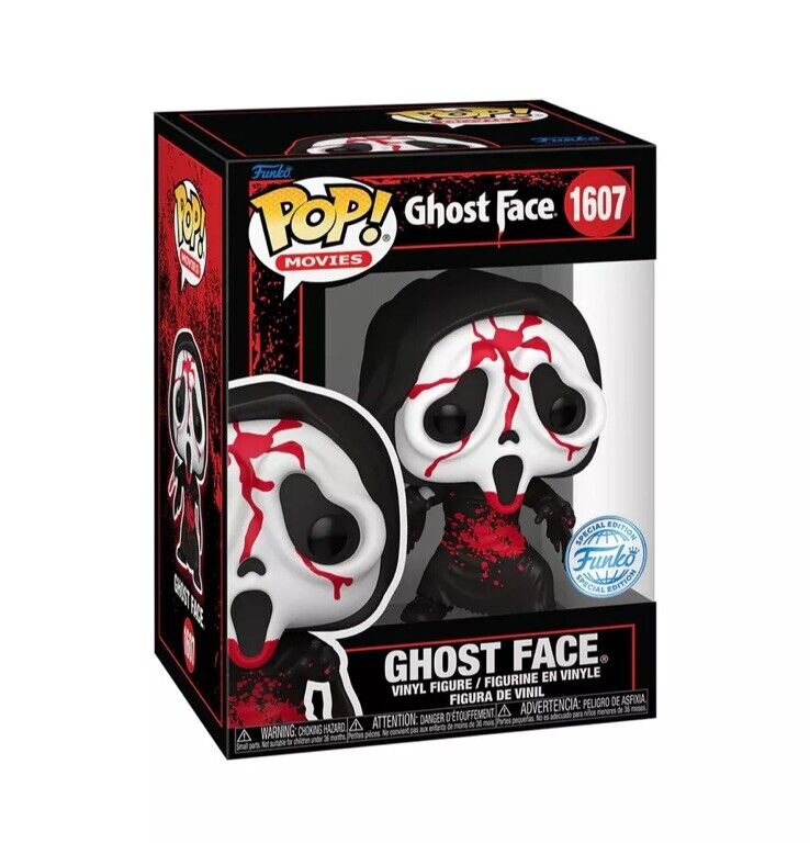 Funko Scream Bloody Ghostface 2024 Exc Pop #1607 In Stock Now Cult Horror Ghost - SOScollectible