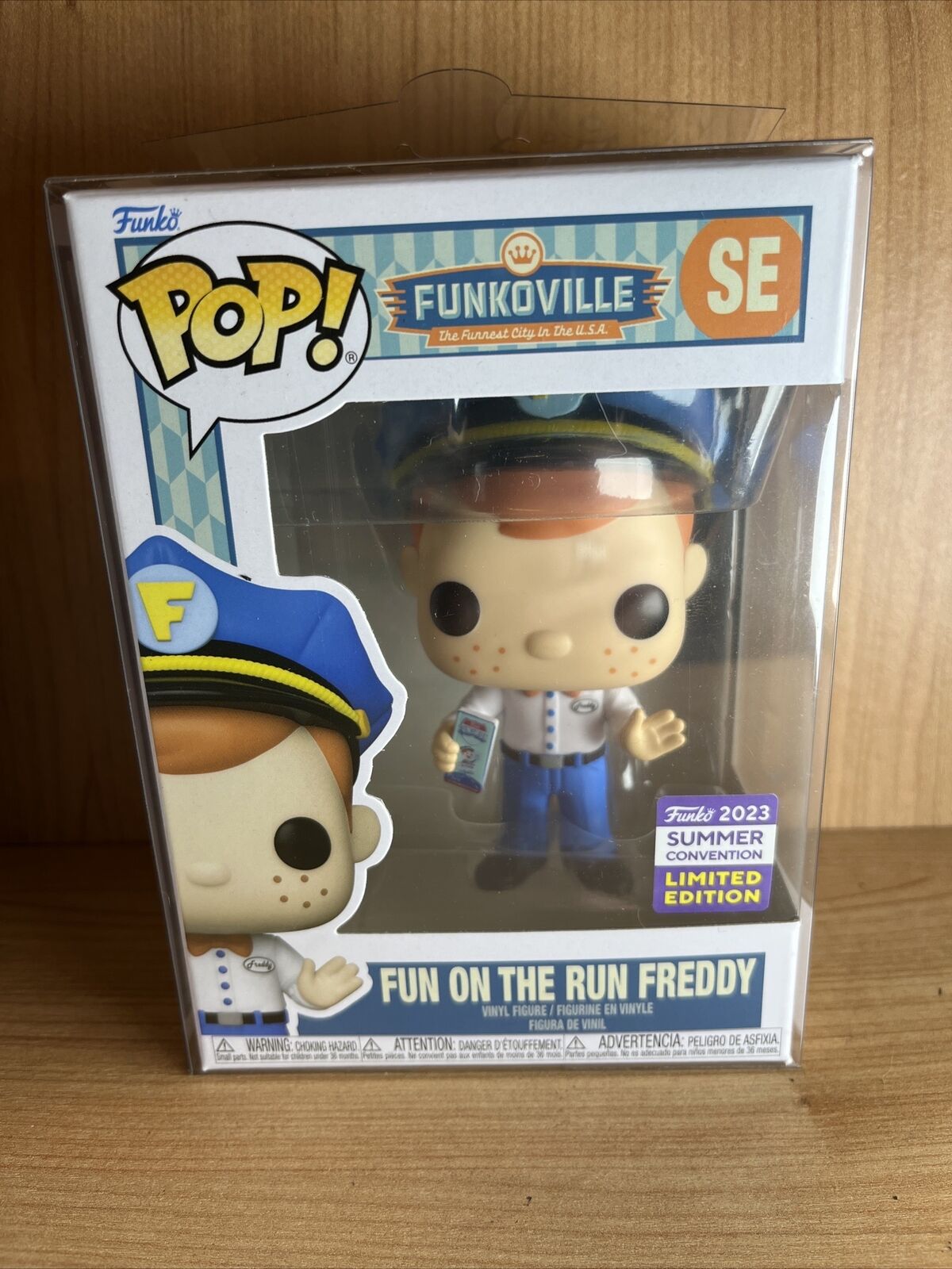 Funko SDCC 2023 Exclusive Fun On The Run Freddy Pop Security Guard Tickets - SOScollectible