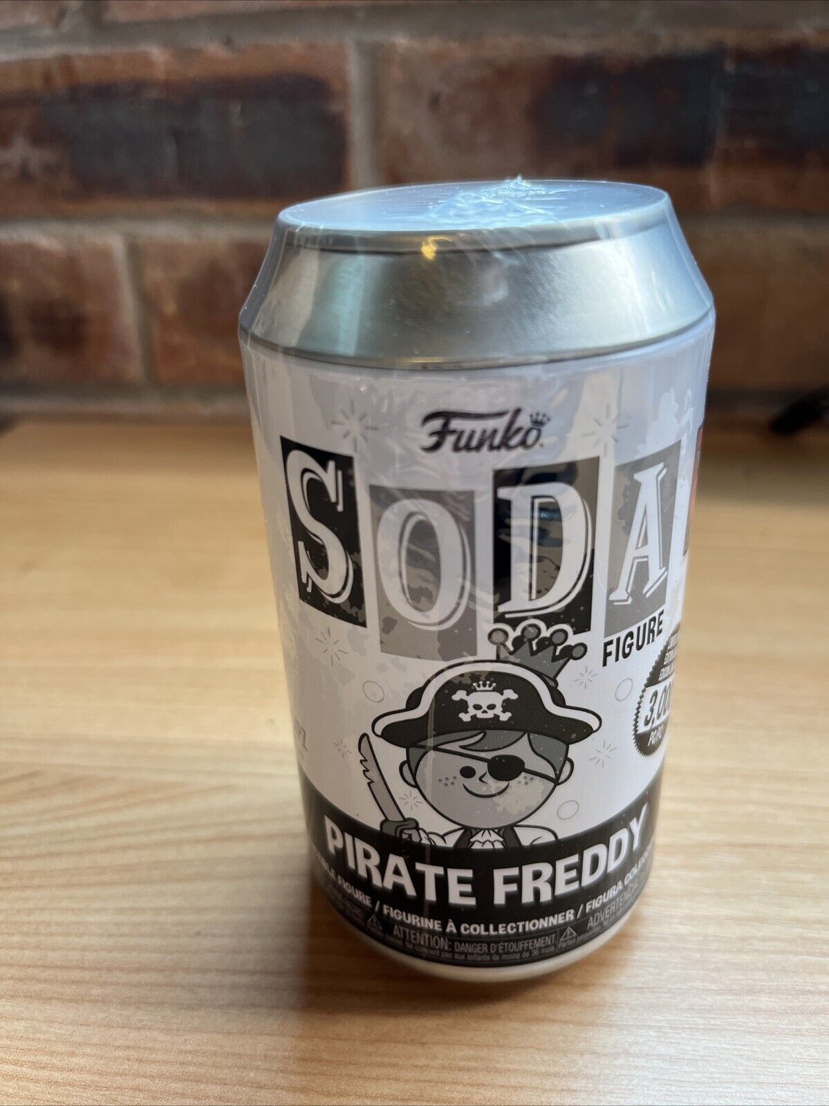 Funko Soda Freddy's Funtastic Voyage Black & White Pirate Freddy LE3000 sealed - SOScollectible