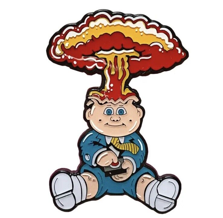 Garbage Pail Kids Adam Bomb Enamel Pin Badge Retro Gift Cult GPK Series 1 - SOScollectible