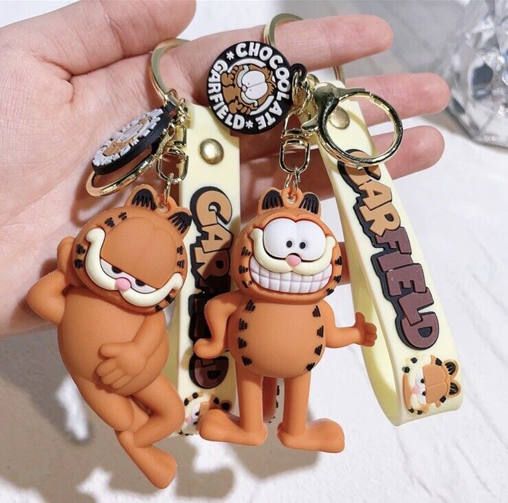 Garfield Chef Keychain Keyring Pendant Bag Charm Cartoon Cat Gift Movie - SOScollectible