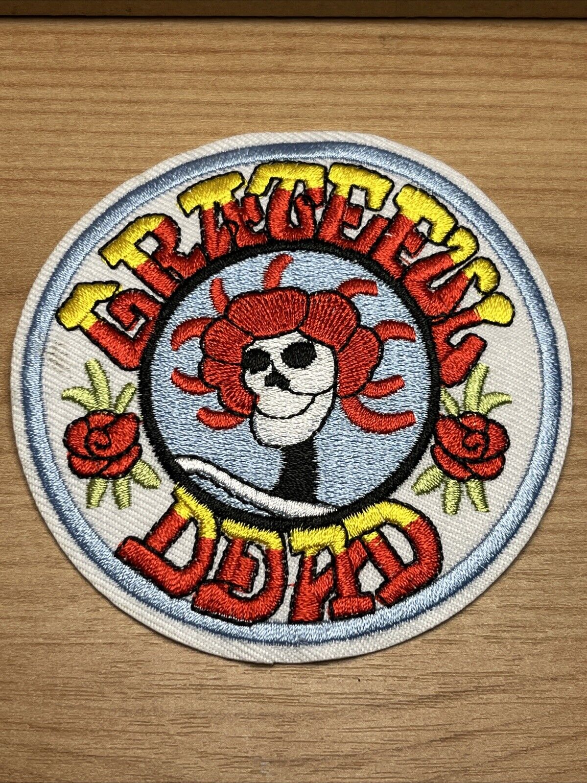 GRATEFUL DEAD WOVEN SEW OR IRON ON PATCH Rock Band Cult - SOScollectible