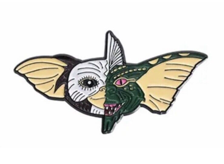 Gremlins Gizmo Half Gremlin Face Metal Enamel Pin Badge Brooch Gift bag Set - SOScollectible