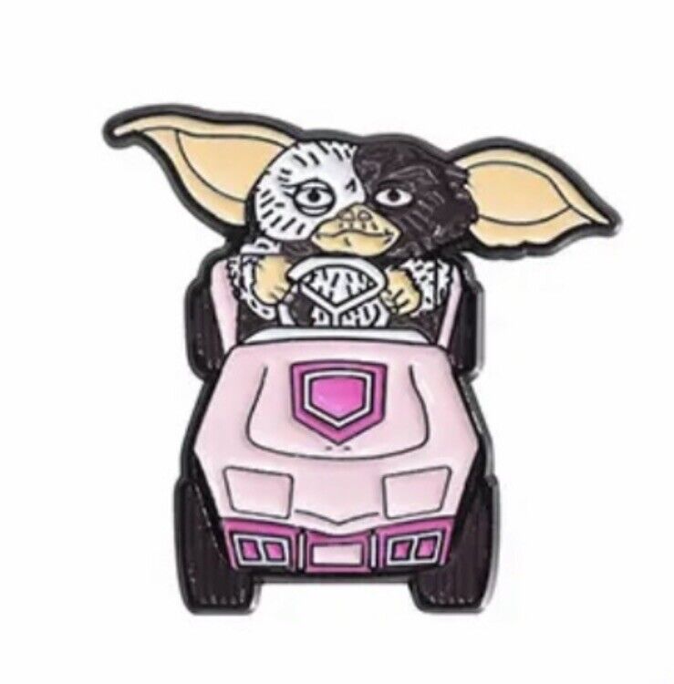 Gremlins Gizmo Pink Car Metal Enamel Pin Badge Brooch Gift bag Collect Set - SOScollectible