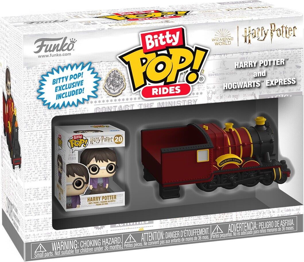 HARRY POTTER AND HOGWARTS EXPRESS Train Funko Bitty Pop! Rides In Stk Now - SOScollectible