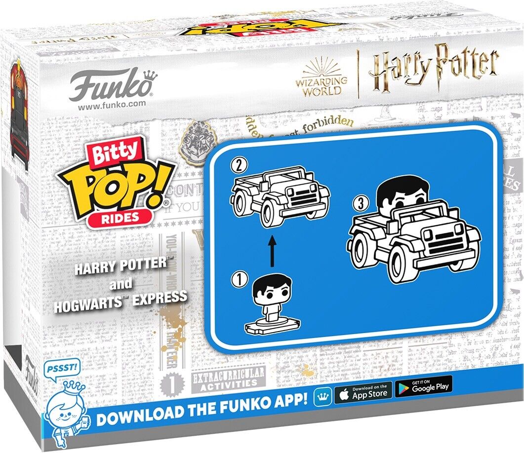 HARRY POTTER AND HOGWARTS EXPRESS Train Funko Bitty Pop! Rides In Stk Now - SOScollectible