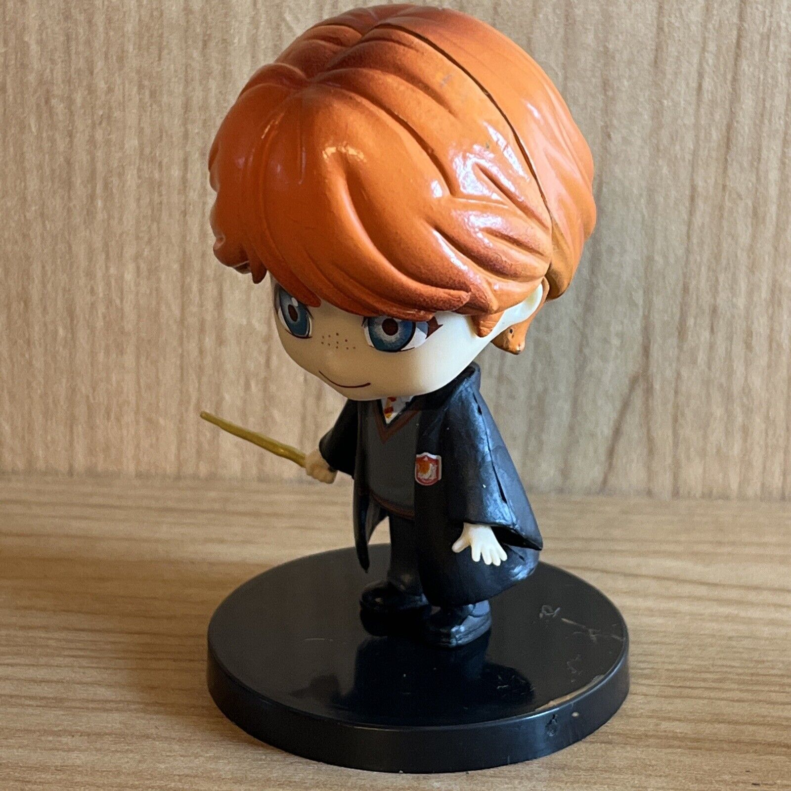 HARRY POTTER Ron Weasley 8cm VINYL FIGURE NEW With Stand Wand gift box - SOScollectible