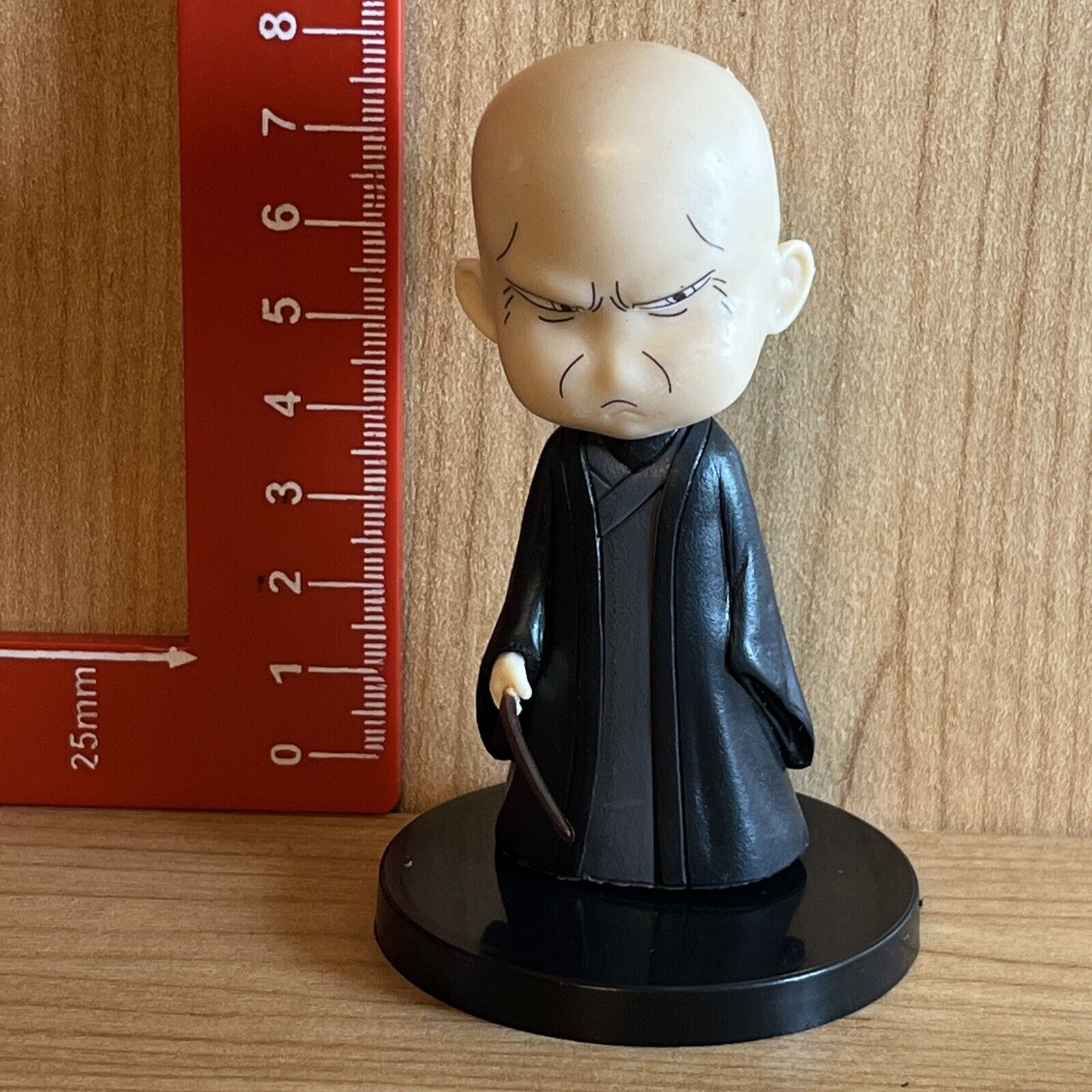 HARRY POTTER Voldemort 8cm VINYL FIGURE NEW With Stand Wand Collect gift box - SOScollectible