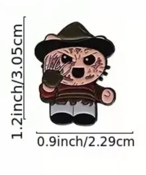 Hello Kitty Freddy Krueger Pin Badge Cute Horror Cat Halloween 🎃 Gift bag - SOScollectible