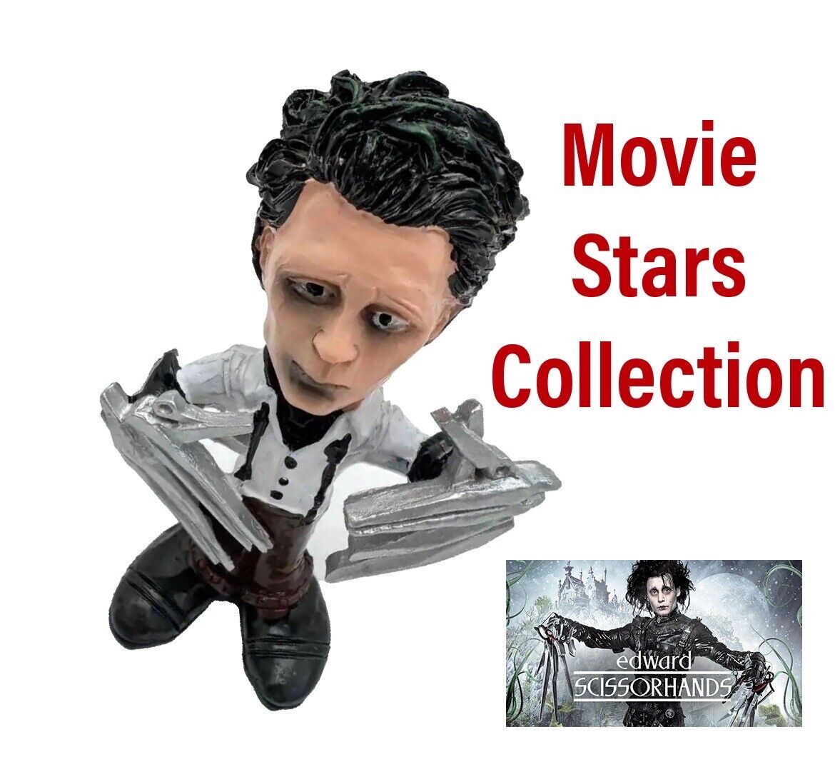 Hollywood Movie Star Collection Johnny Depp Edward Scissorhands 🇬🇧 New 10cm - SOScollectible