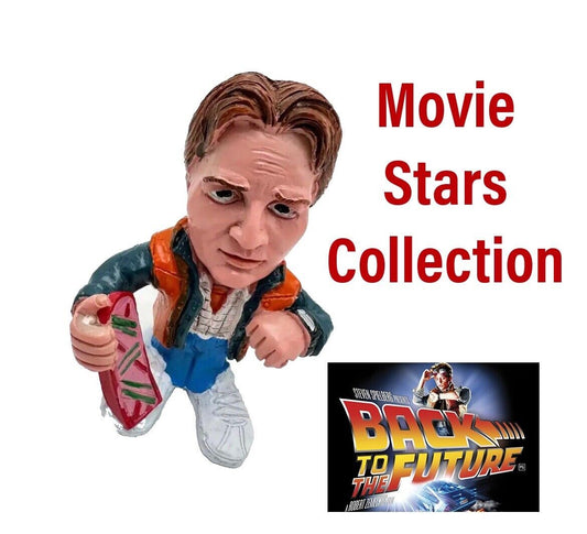 Hollywood Movie Star Collection Michael J Fox As Marty Mcfly BTTF 🇬🇧 New 10cm - SOScollectible