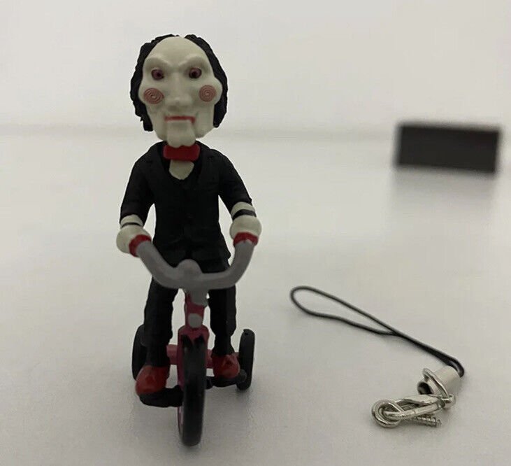 Horror Movie Saw Billy Mini Figure Horror Dolls PVC Model Toy On Bike Halloween - SOScollectible