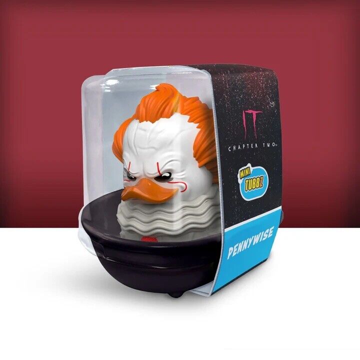 IT Tubbz Mini PVC Figure Pennywise 5 cm Cosplay Duck Horror In Stk Now - SOScollectible