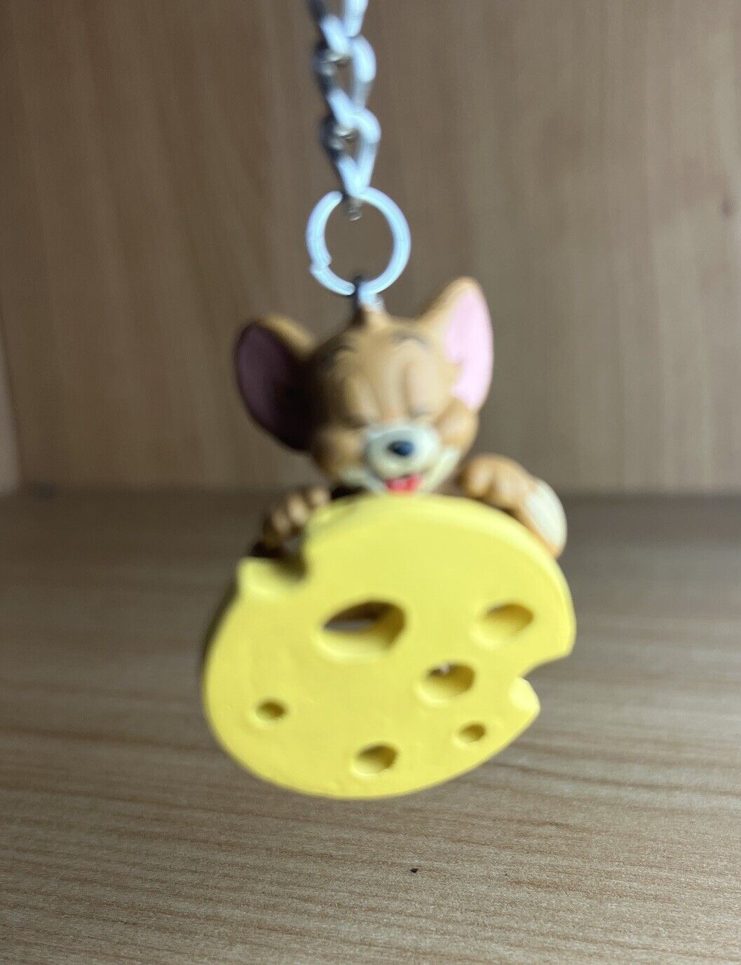 Jerry On CHEESE Tom & Jerry 3D Keyring Keychain Cartoon Cat Mouse gift bag - SOScollectible