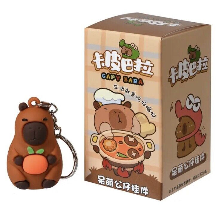 Kawaii Capybara Blind Box Car Key Ring New Keychain 12 To Collect Buy 2 - 1 Free - SOScollectible