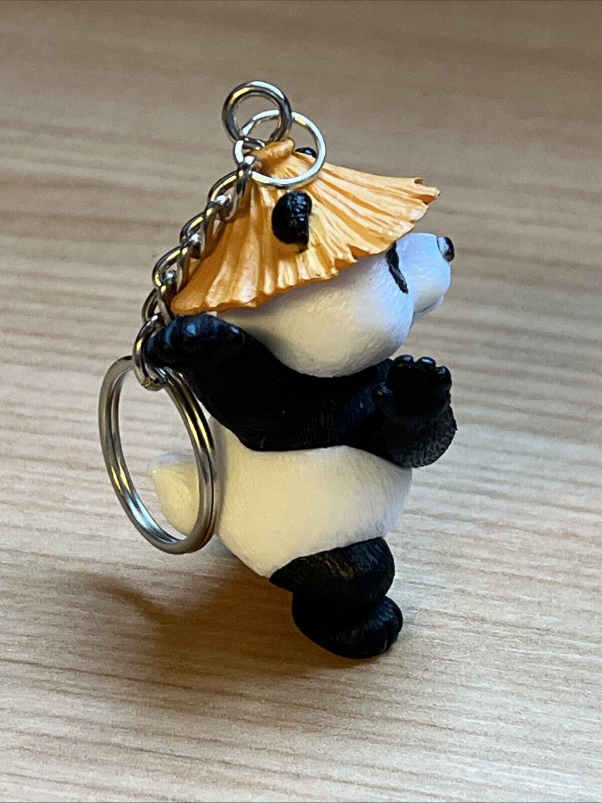 Kung Fu Panda Bamboo Hat Cute Key Ring Keychain Gift bag Xmas Pandas Keyring - SOScollectible