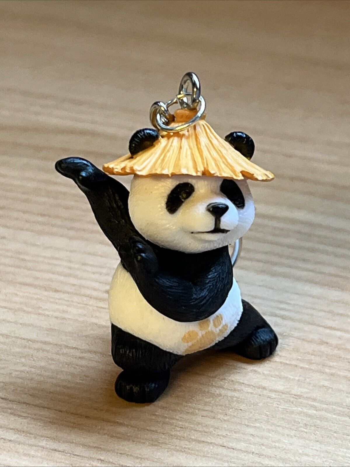 Kung Fu Panda Bamboo Hat Cute Key Ring Keychain Gift bag Xmas Pandas Keyring - SOScollectible