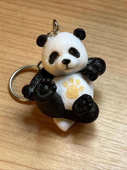 Kung Fu Panda Lying Down Key Ring Keychain Gift bag Xmas Pandas Animal Keyring - SOScollectible