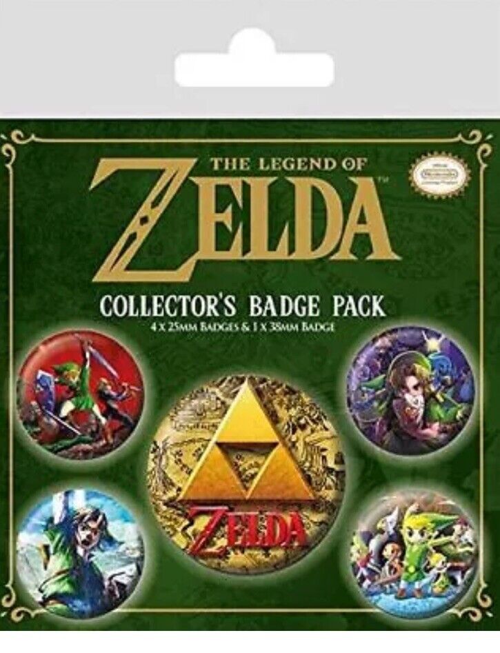 Legend of Zelda pack 5 badges Classics collector's badge pack Nintendo 806440 - SOScollectible