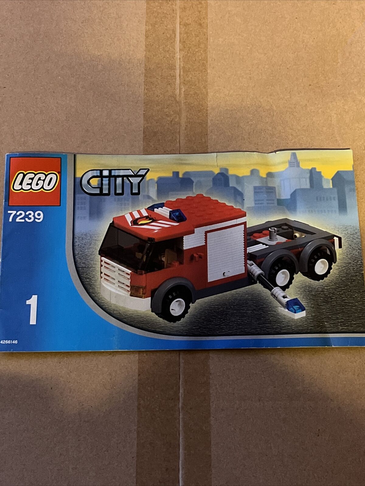 LEGO CITY Fire Truck 7239 Instructions Part 1 Only - SOScollectible