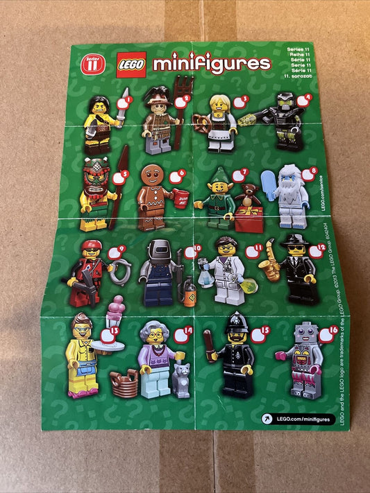 LEGO Series 11 Mini figures - Original Checklist From Lego Collection - SOScollectible