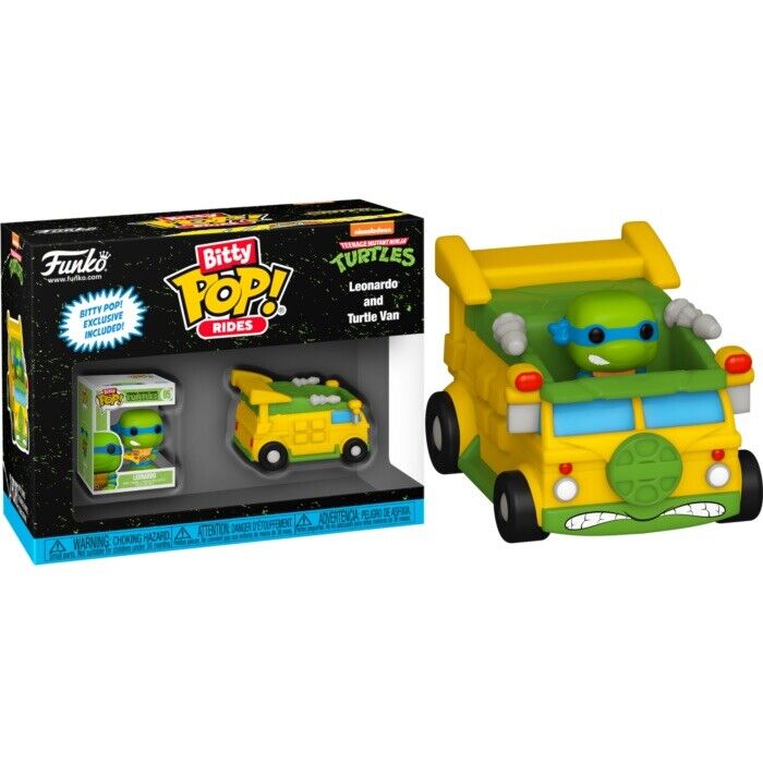 Leonardo Teenage Mutant Ninja Turtles Van Bitty Pop! Ride In Stk Now Ltd - SOScollectible