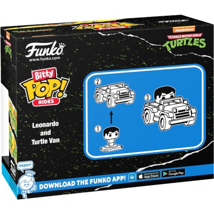 Leonardo Teenage Mutant Ninja Turtles Van Bitty Pop! Ride In Stk Now Ltd - SOScollectible